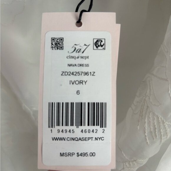 Cinq à Sept Ivory Ruffled Mini Dress - Picture 3 of 4